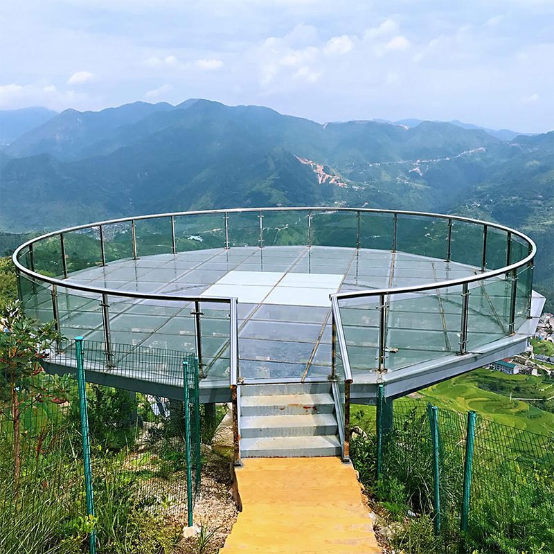 High Strength Tempered Glass Walkway for Transparent