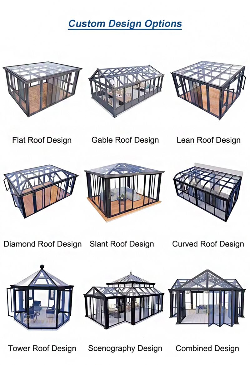 Luxurious Outdoor Garden Greenhouse Sunroom