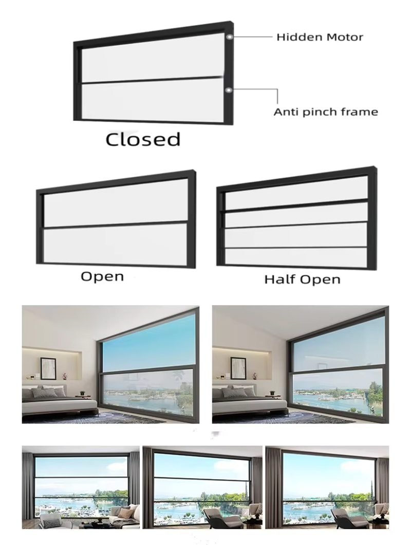 Motorized Vertical Sliding lift Window