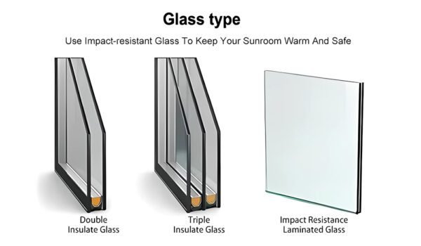 Prefabricated Aluminum Sunroom Glass House 4