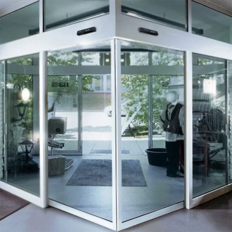 Angular Glass Door