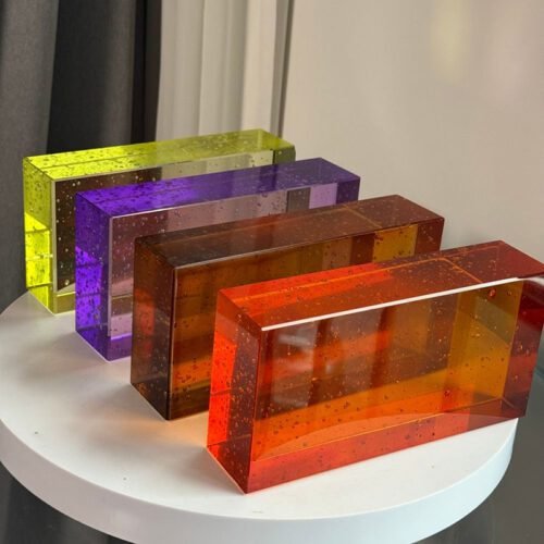 Bubble Crystal Brick Decorative