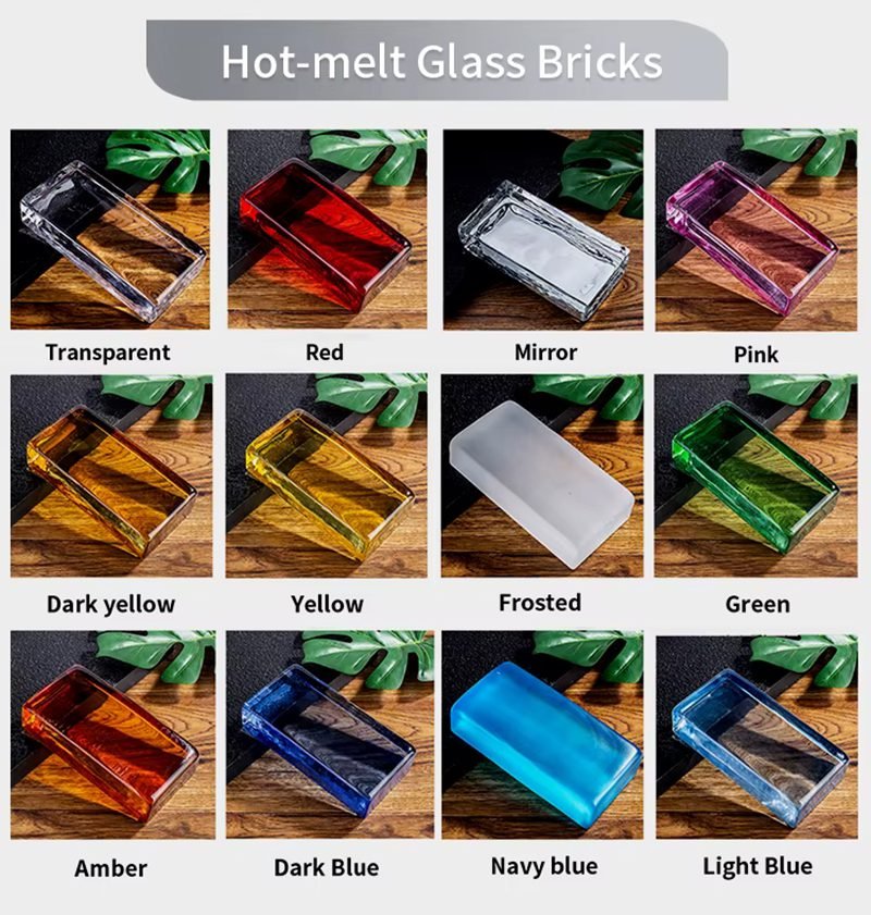 Glass Brick Pattern for Wall Tiles