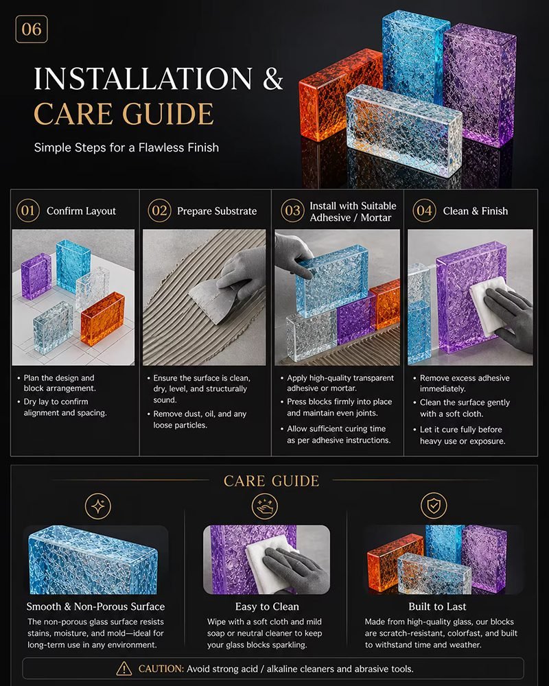 Glass Brick Pattern for Wall Tiles b 8