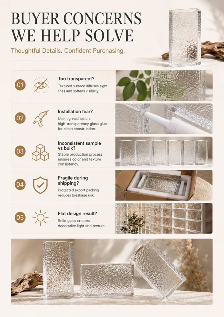 Glass Bricks Art Wall Decoration