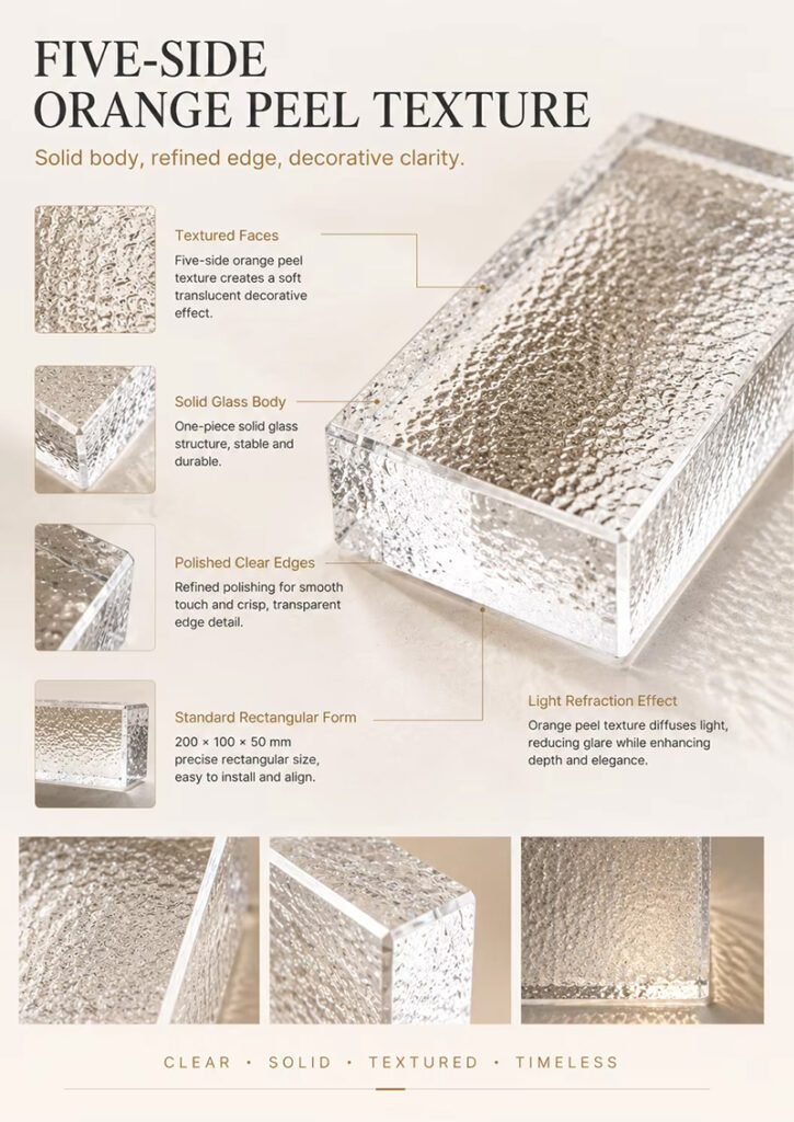 Glass Bricks Art Wall Decoration