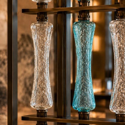 Hammered Ice Crystal Texture Glass
