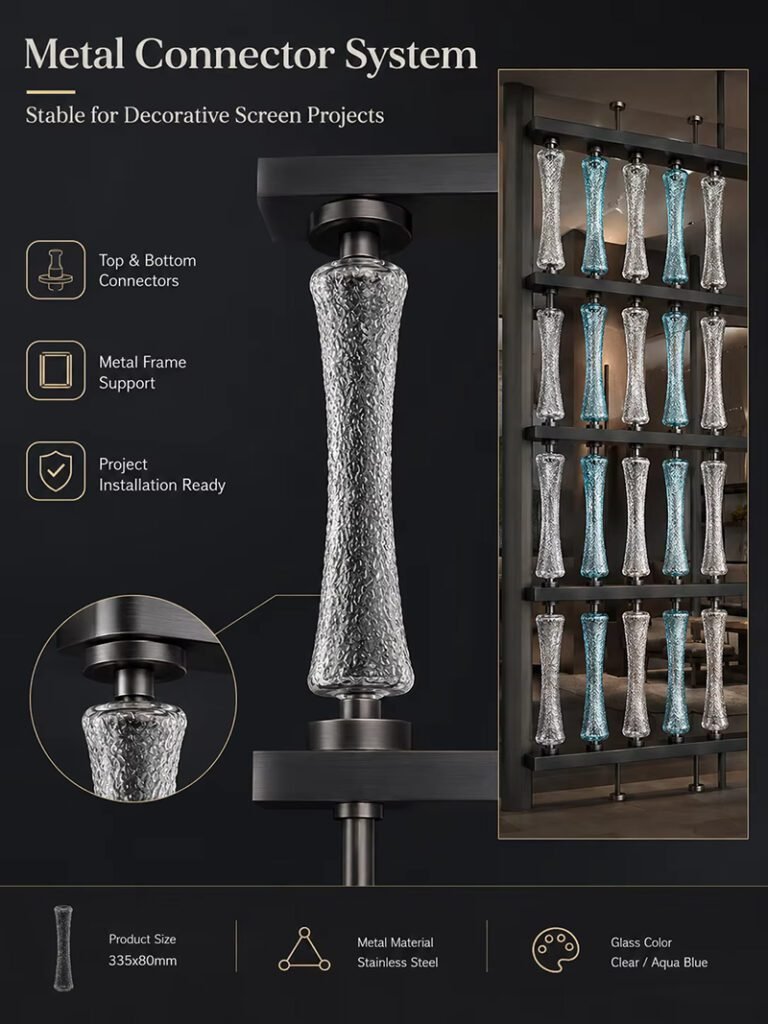 Hammered Ice Crystal Texture Glass