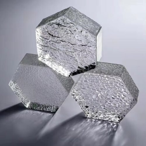 Hexagon Solid Glass Bricks