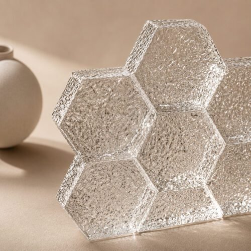 Hexagon Solid Glass Bricks