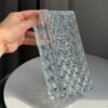 Hollow Clear Glass Blocks Diamond Pattern