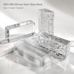 Hot Melt Solid Glass Block 200 x 100 x 50mm