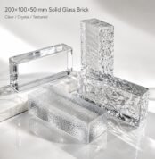 Hot Melt Solid Glass Block 200 x 100 x 50mm