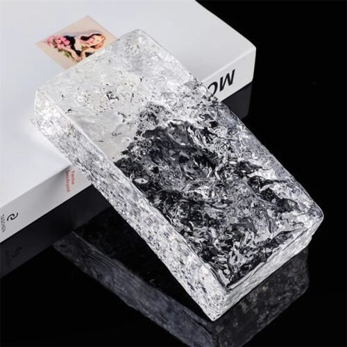 Ice Patterned Color Curved Glass Brick