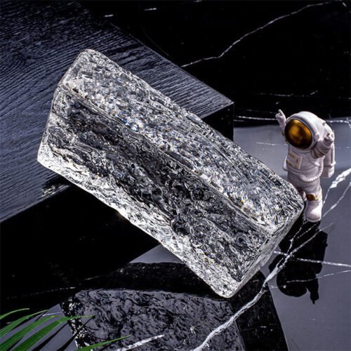 Ice Patterned Color Curved Glass Brick