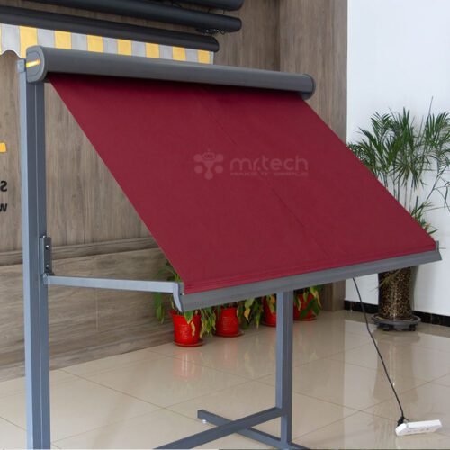 Motorized Folding Arm Window Awning