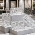 Ultra Clear Diamond Pattern Solid Glass Brick