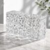 Ultra Clear Diamond Pattern Solid Glass Brick